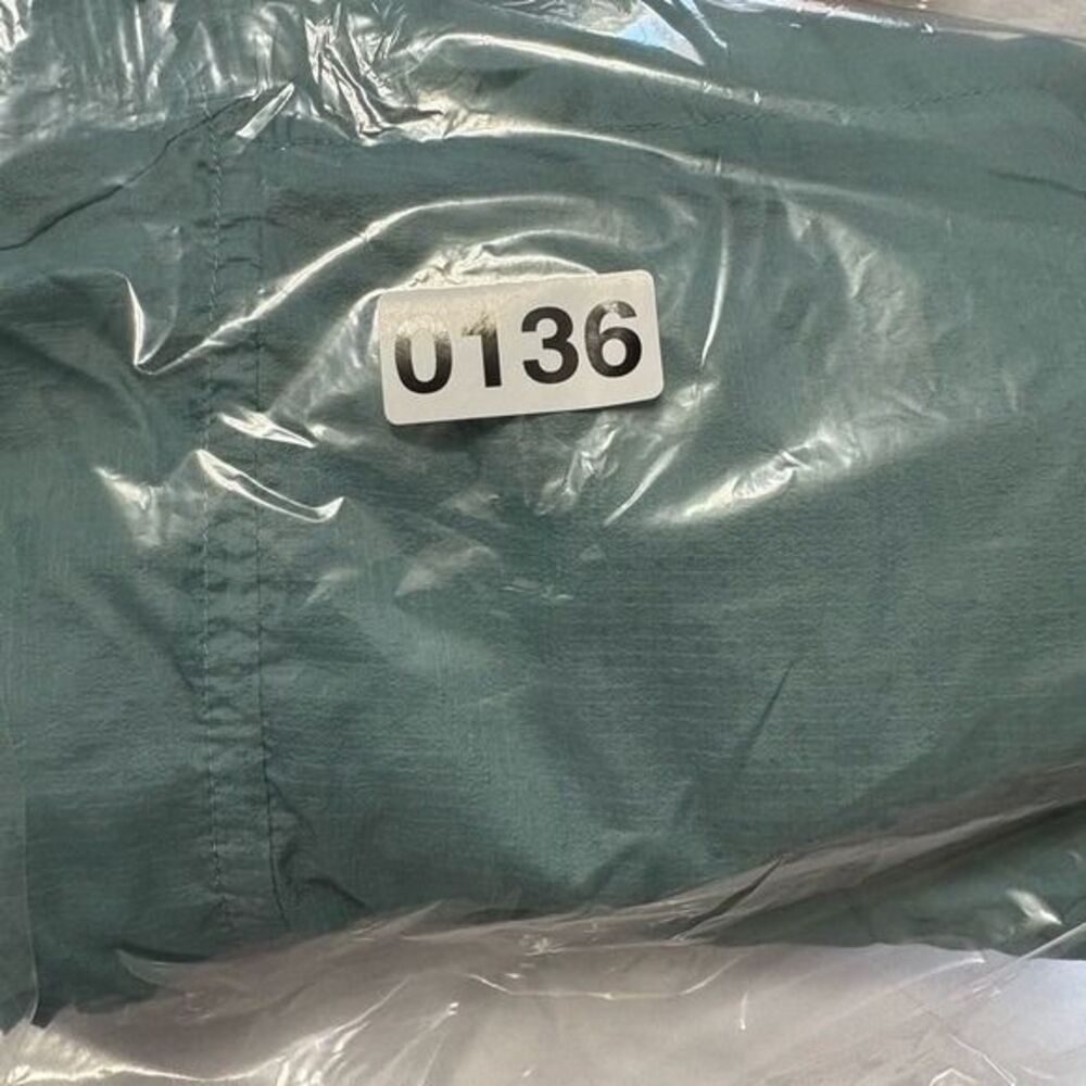 Alo Yoga Teal Blue Green Lightweight Hooded Windbreaker Full Zip Jacket L - Picture 9 of 9